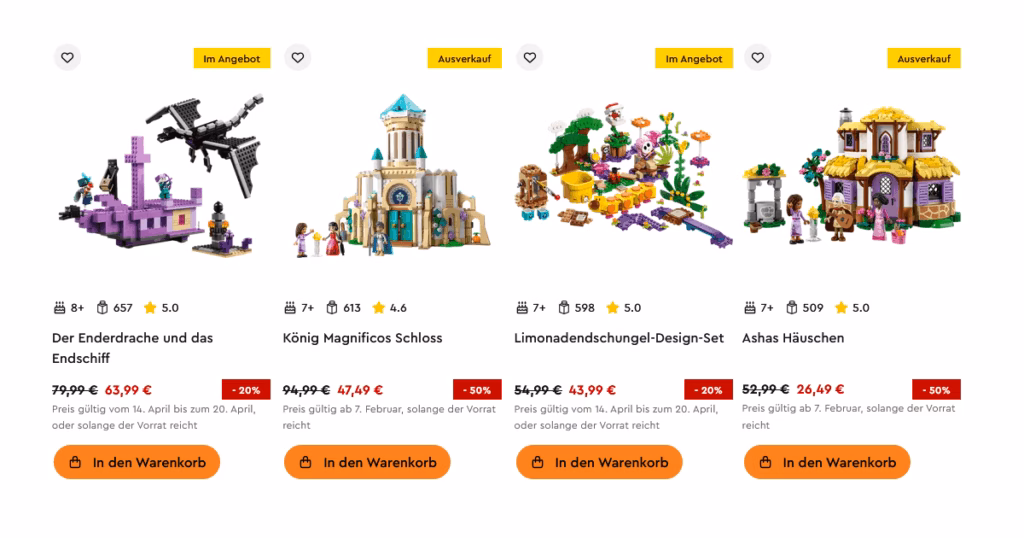Geld sparen - Lego im Angebot kaufen Geld sparen Lego günstiger kaufen Angebote & Sale