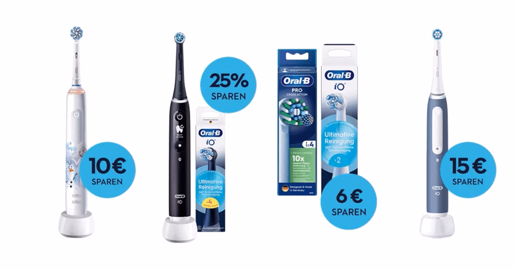 Cashback & Coupons von Oral-B zum Sparen bei Einzelhändlern und Drogerien