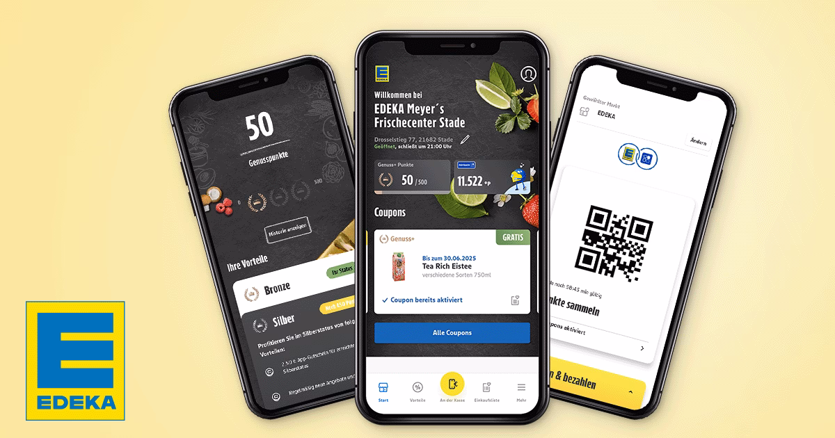 Sparen mit Edeka-App Coupons und Payback