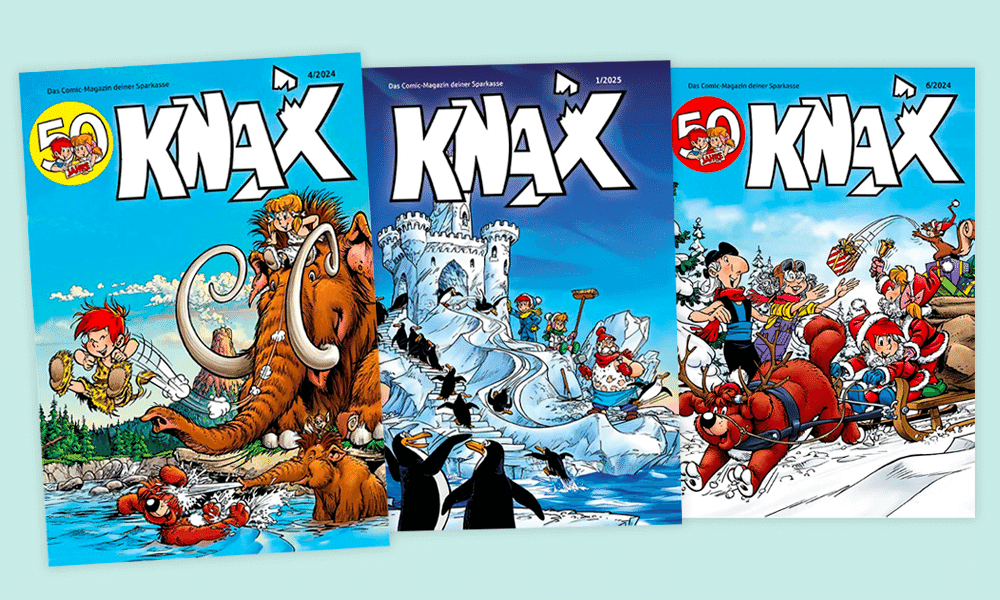 Kostenloses Kindermagazin Knax der Sparkassen